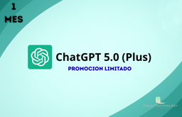 Imagen de CHAT GPT PLUS 5.0 X 1 MES
